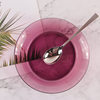 Tempered Glass Purple Dessert Cake Plate Pasta Plate Fried Rice Tray Dish Vegetable Salad Fruit Plate Western Food Plate