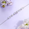White Copper Wisteria Flower Bracelet for Women Ins Accessible Luxury Simple Hand Jewelry 2023 New Style for Girlfriend
