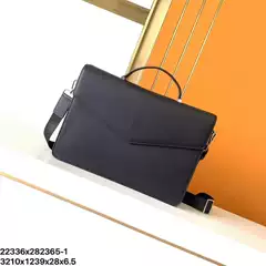 High-End First-Layer Cowhide Briefcase, Business Handbag, Crossbody Bag, Large-Capacity Handbag, Light Luxury Shoulder Bag, Cross-Border