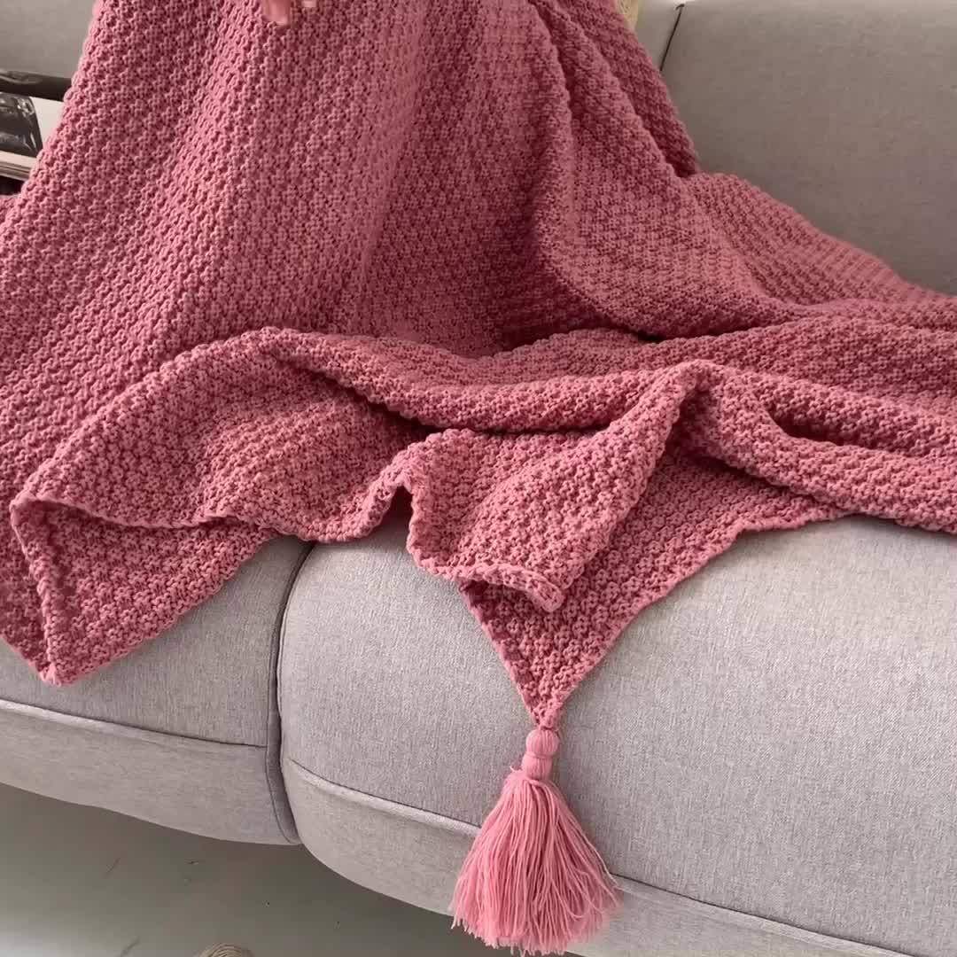 Cross-Border Nordic Style Sofa Blanket, Throw Blanket, Office Nap Shawl, Wool Blanket, Air Conditioning Blanket, Warm Home Blanket