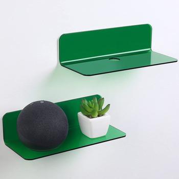 Floating Shelf Wall-mounted Rack Punch-free Wall Storage Rack Acrylic Switch Clock Speaker Storage Rack