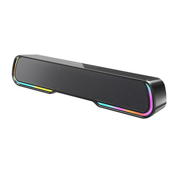 Rgb Marquee Glowing Mini Sound Master Audio Desktop Long Portable Subwoofer High Power Bluetooth Speaker
