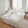 Cross-border Japanese size cross-border exclusive for Korean princess style bubble gauze flounce bed skirt three or four piece set