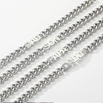 Amazon Hot Sale Stainless Steel Bracelet Dad/New Dad/Stepdad/Son's Birthday/Anniversary Gift