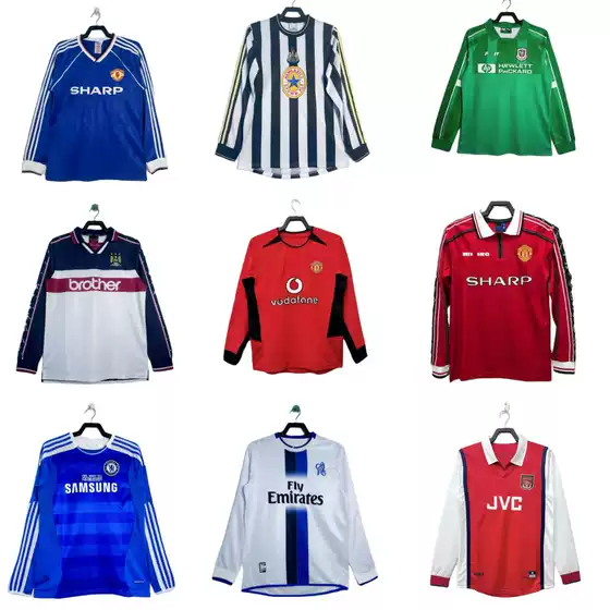 Premier League Classic Retro Football Jerseys: Arsenal, Tottenham, Manchester United Red Devils - Same as Ronaldo, Rooney
