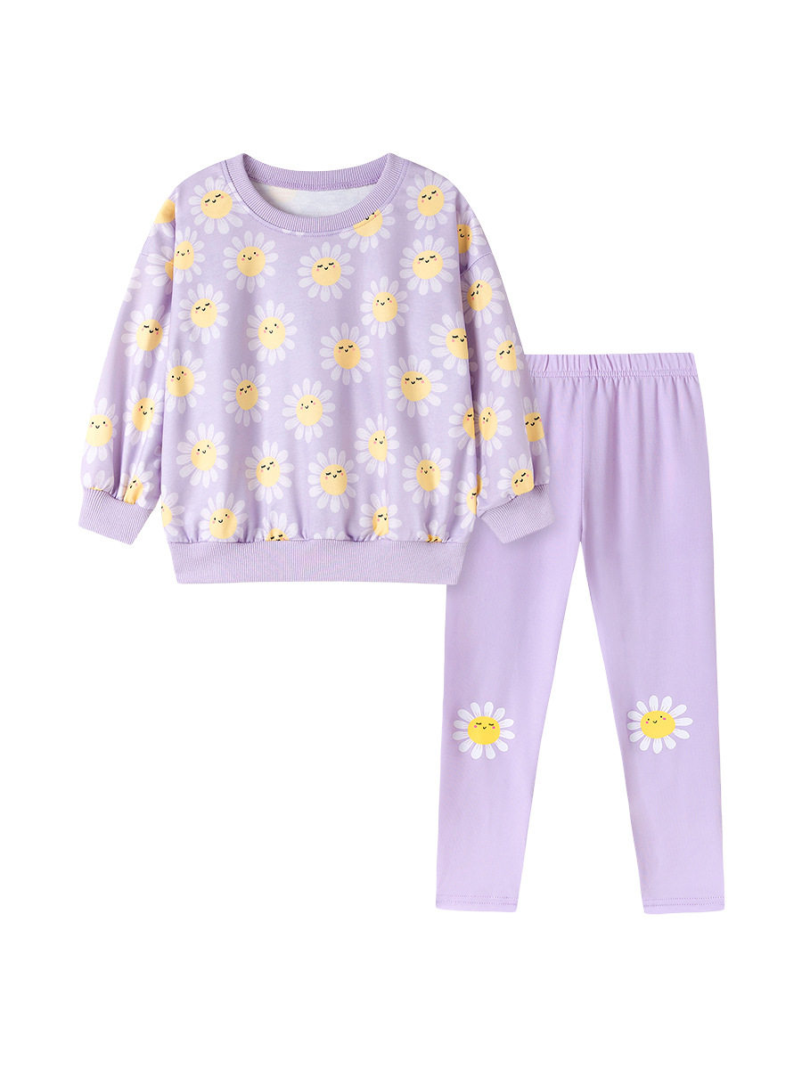 Girls' Autumn Set Wholesale, Cute Kids' Fall Wear, Long-Sleeve Toddler & Little Kid Outfit