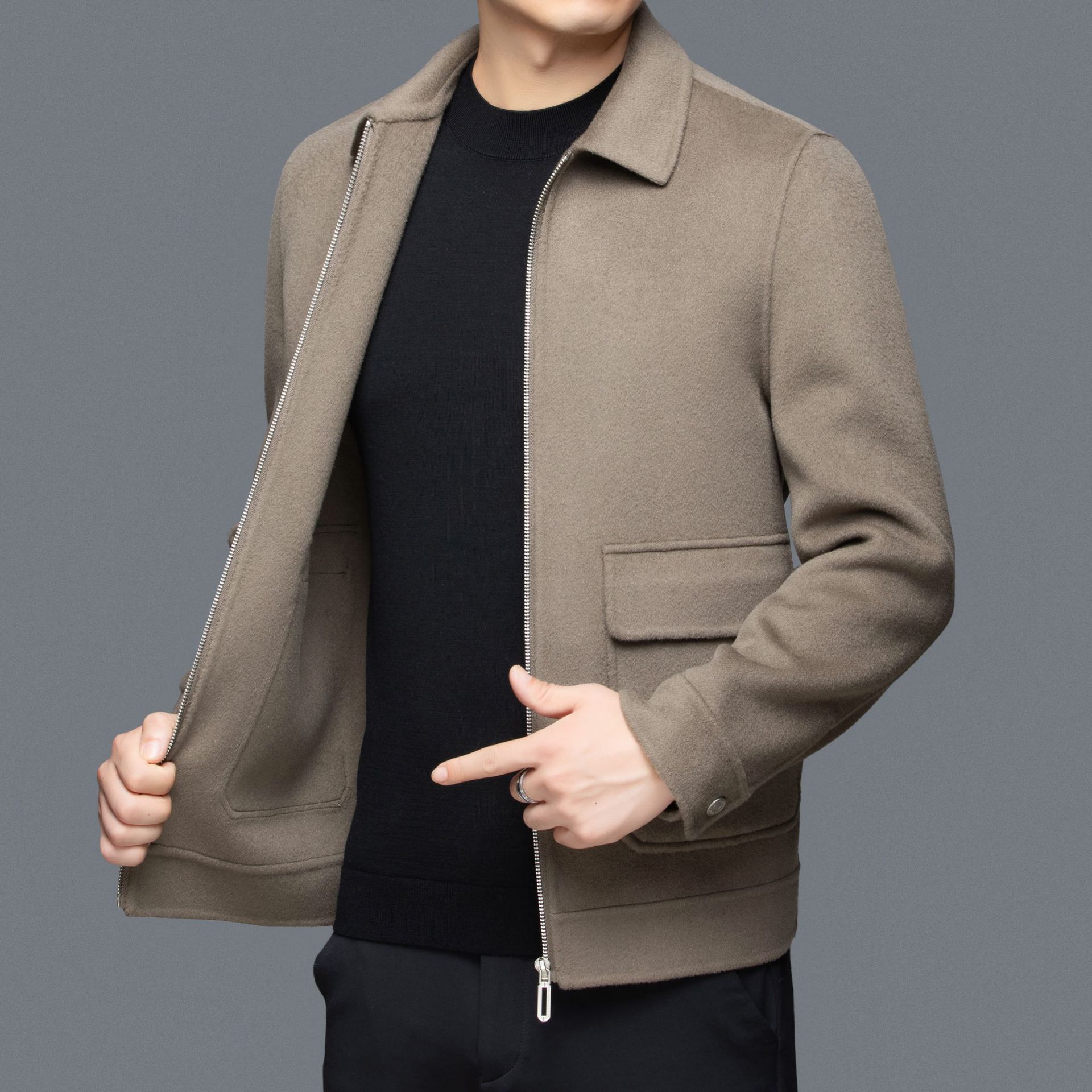 Áo Khoác Nam Hàng Mùa Xuân Thu Đông Trung Niên