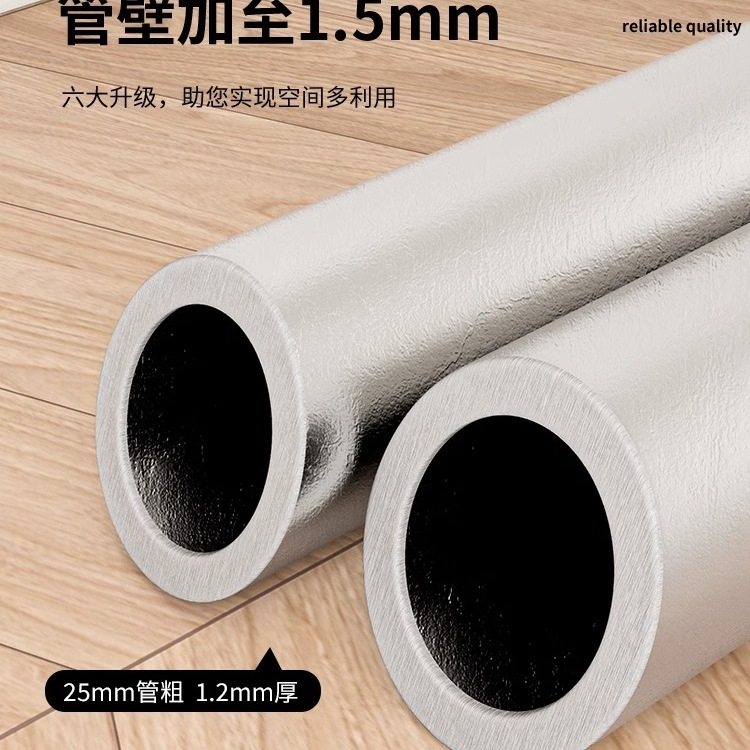 Steel Pipe Clothes Drying Rack for Home Use, Suitable for Hanging Clothes and Drying Quilts on the Balcony, Outdoor Clothes Drying Rod, Galvanized Single Rod Water Pipe