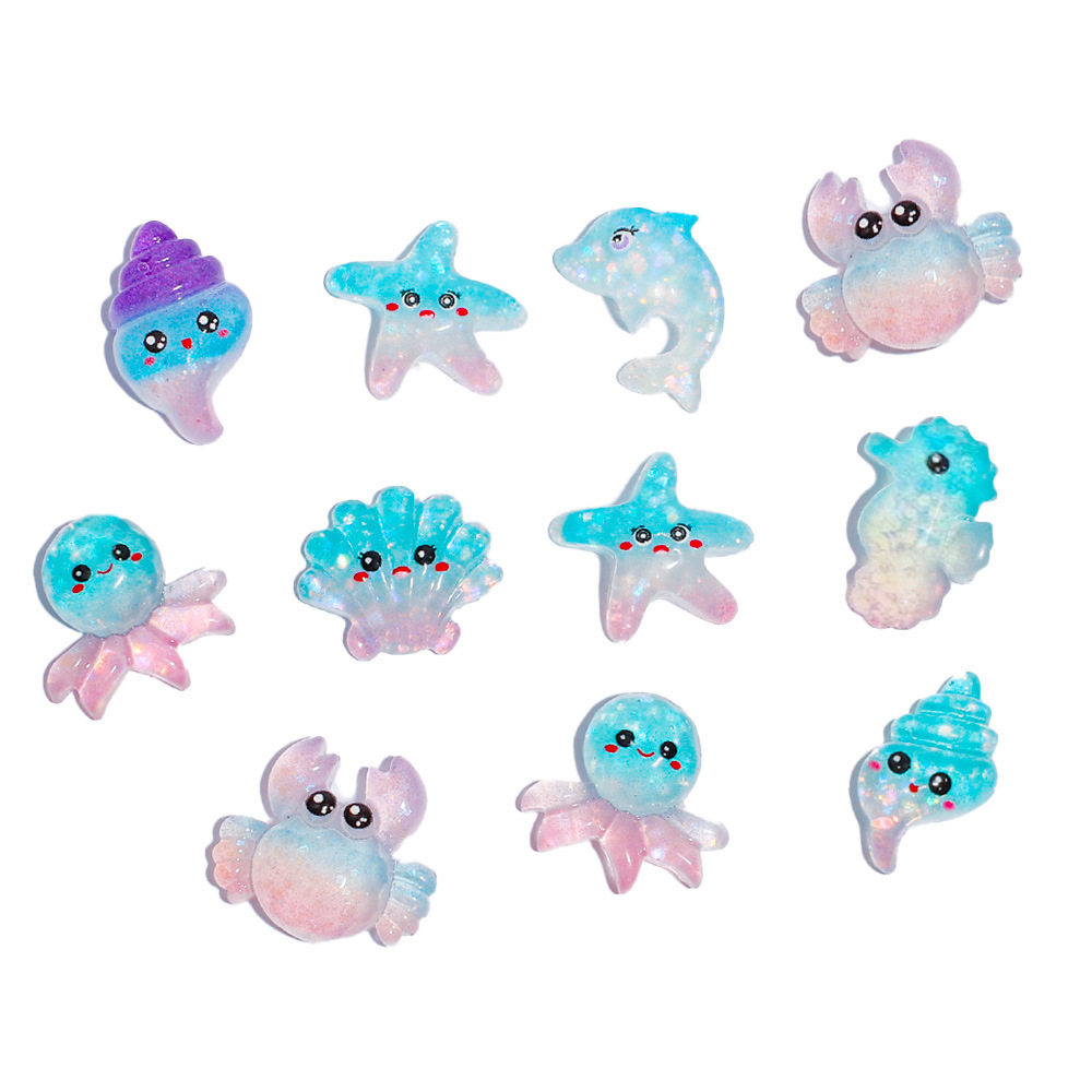 Glow-In-The-Dark Marine Life Blind Bag, Glow-In-The-Dark Small Toy Blind Bag, Surprise Blind Bag, Children's Gift, Gift, Cultural and Creative Supplies