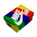 Small box-SB tri-color; just small shoe box, does not contain small shoes