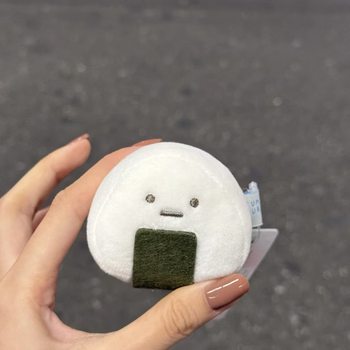 Japanese Corner Creature Seaweed Rice Ball Plush Doll Ornament Hanging Decoration Sanx Rilakkuma Basic Model in Stock