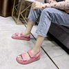 2024 New Chanel style Velcro sandals women's platform muffin fairy style beach shoes summer flat Roman sandals