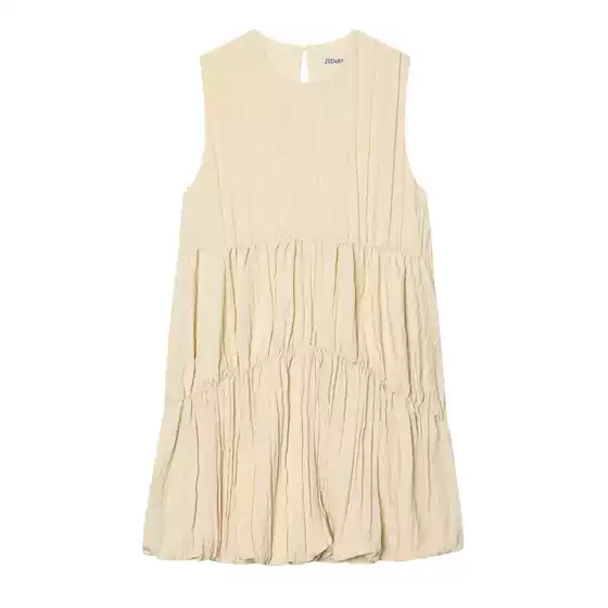 Pb&Za Women's Clothing 2026 Summer New Fashion Fresh Style Pleated Balloon Style Dress 4661328