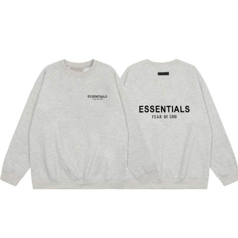 秋冬FOG复线ESSENTIALS植绒字母连帽衫卫衣 男女情侣宽松加绒外套