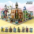 8 models of 8975 european town [independent color box packaging]