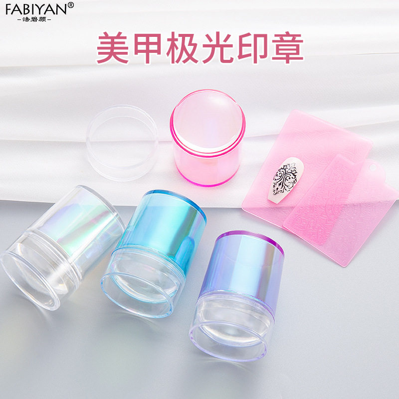 Fabiyan Silicone Nail Art Stamp Set + Nail Art Mold + Nail Art Rhinestone Decorations