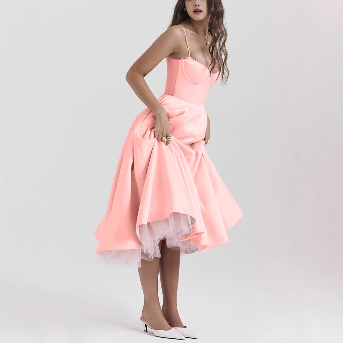Womens Sleeveless V Neck Backless Dress Sexy Fit Flare Design Perfect for Autumn Events Wholesale Available