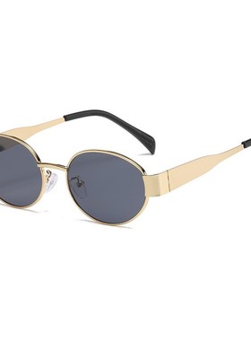 2026新款凯旋门同款墨镜女椭圆形法式复古风小框时尚太阳镜