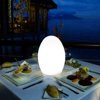 Creative egg-shaped night light nine-color light Pat remote control light nursing bar KTV coffee shop atmosphere light