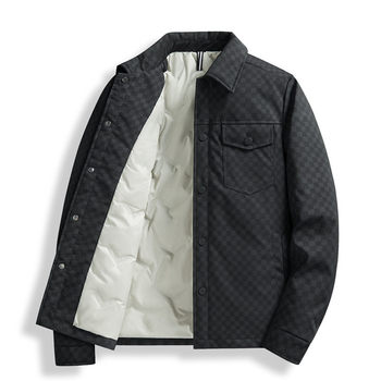 New Winter down Jacket Men's Casual Short Top Business Casual Men's Jacket Dad Wear Lele