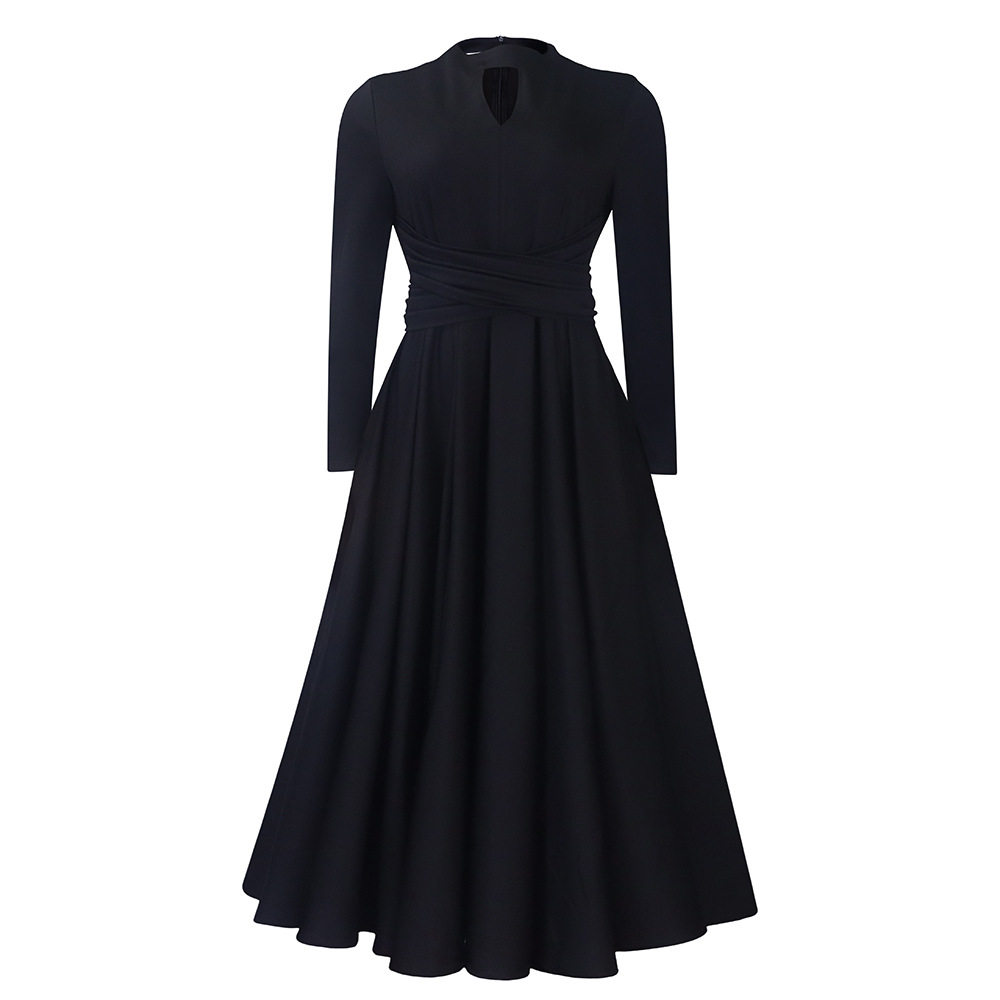 Plus Size African Style Dress Elegant Ruffled Design Flowy A Line Silhouette Fashionable for Casual Occasions
