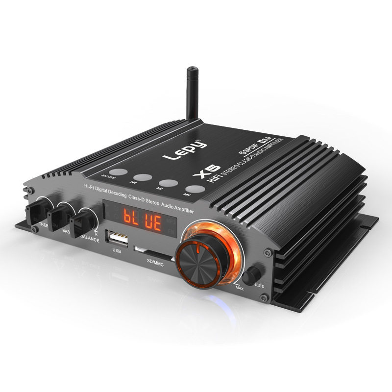 Bluetooth Amplifier Class D Digital Coaxial Hifi Amplifier, Lossless Format Music Playback X5