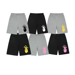 Trendy American Brand Stussy X Bape Ape Head Side Print Unisex Casual Shorts