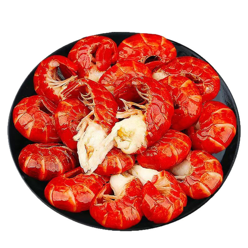 Freshly Frozen Large Lobster Tails, Fresh and Spicy, Headless, No Ice, for Catering, Commercial Wholesale, Hot Pot Ingredients, Crayfish