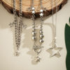 Jewelry hot girl style niche tassel star suit necklace female hip hop round beads cold necklace
