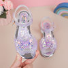 Children's and Girls' Sandals Princess Kloomi Crystal Shoes Little Girl's 2025 Summer New Soft Sole Fashion Show Shoes