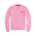 Pink-v neck