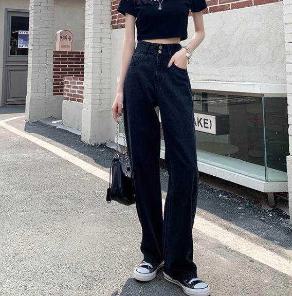 High Waisted Wide Leg Jeans for Women Vintage Design Versatile Style Spring Fashion Wholesale Available
