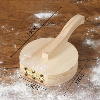 Solid Wood Handmade Dumpling Wrapper Kitchen Special Press Manual Press Artifact for Home Dumplings