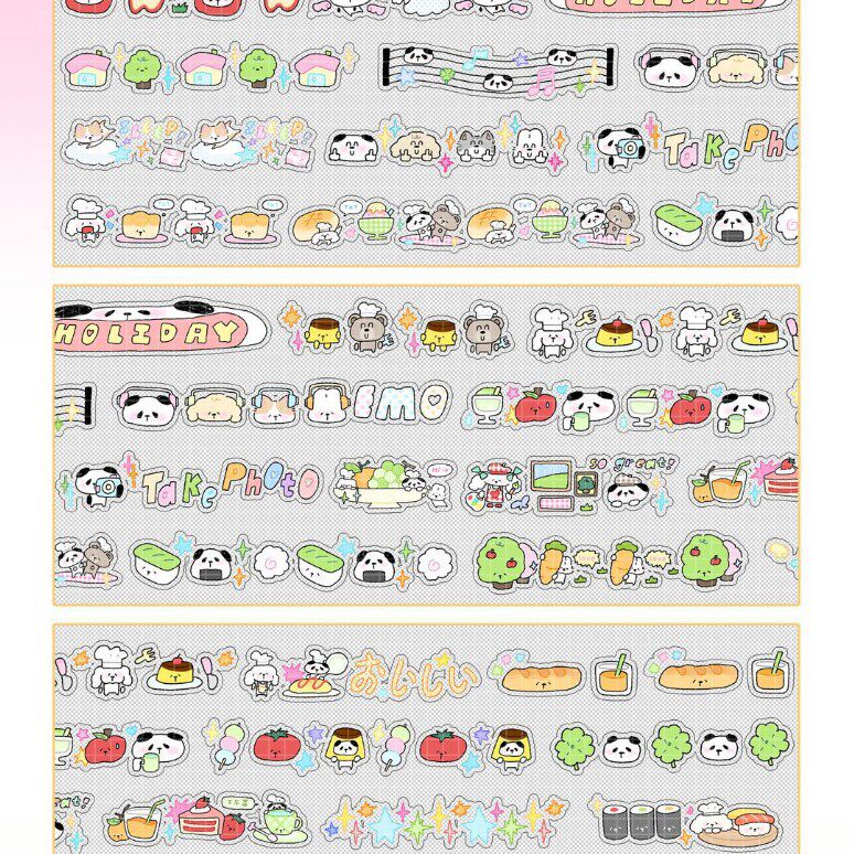 リトルアニマルパーティー [二重透明フラッシュサンド] - 鹿ピックアップ 3 全巻 5m