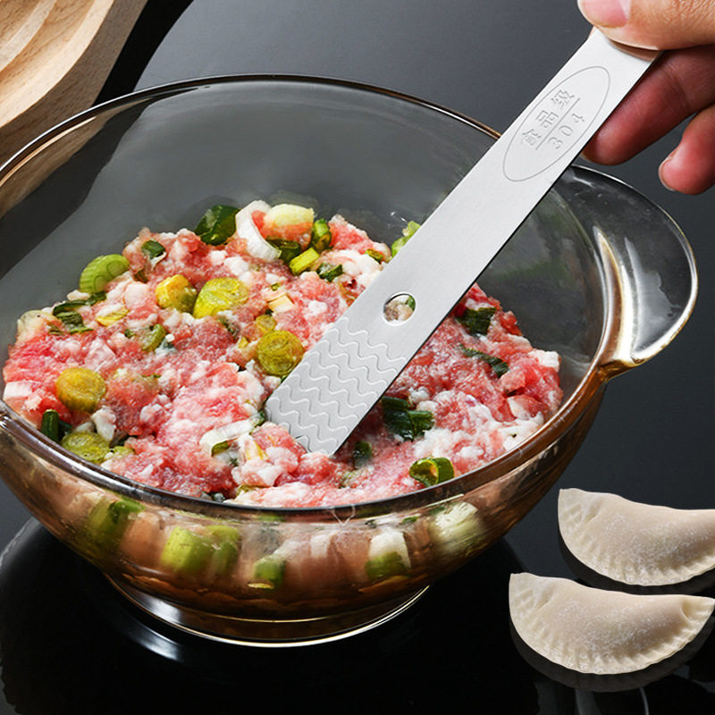 304 Stainless Steel Filling Spoon for Making Dumplings, Filling Spoon, Wonton Dumpling Tool, Steamed Bun Household Filling Mixing Lingzhi