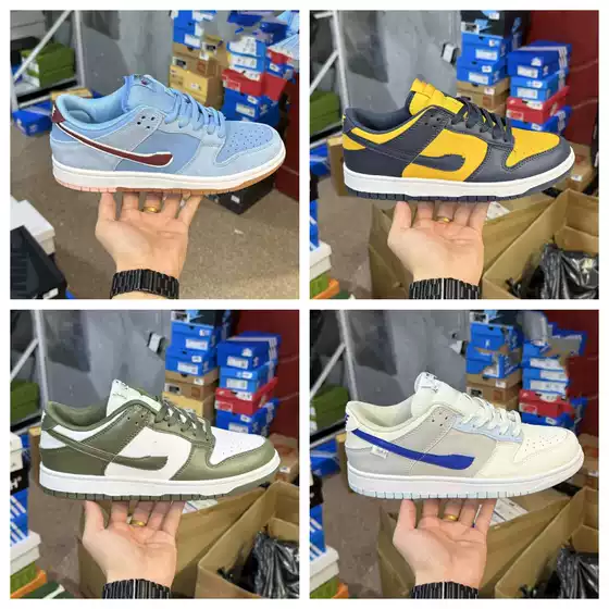 New Foreign Trade Dunk Low Low-Top Black and White Retro Mint Panda Campus Versatile Casual Couple Sneakers for Men and Women
