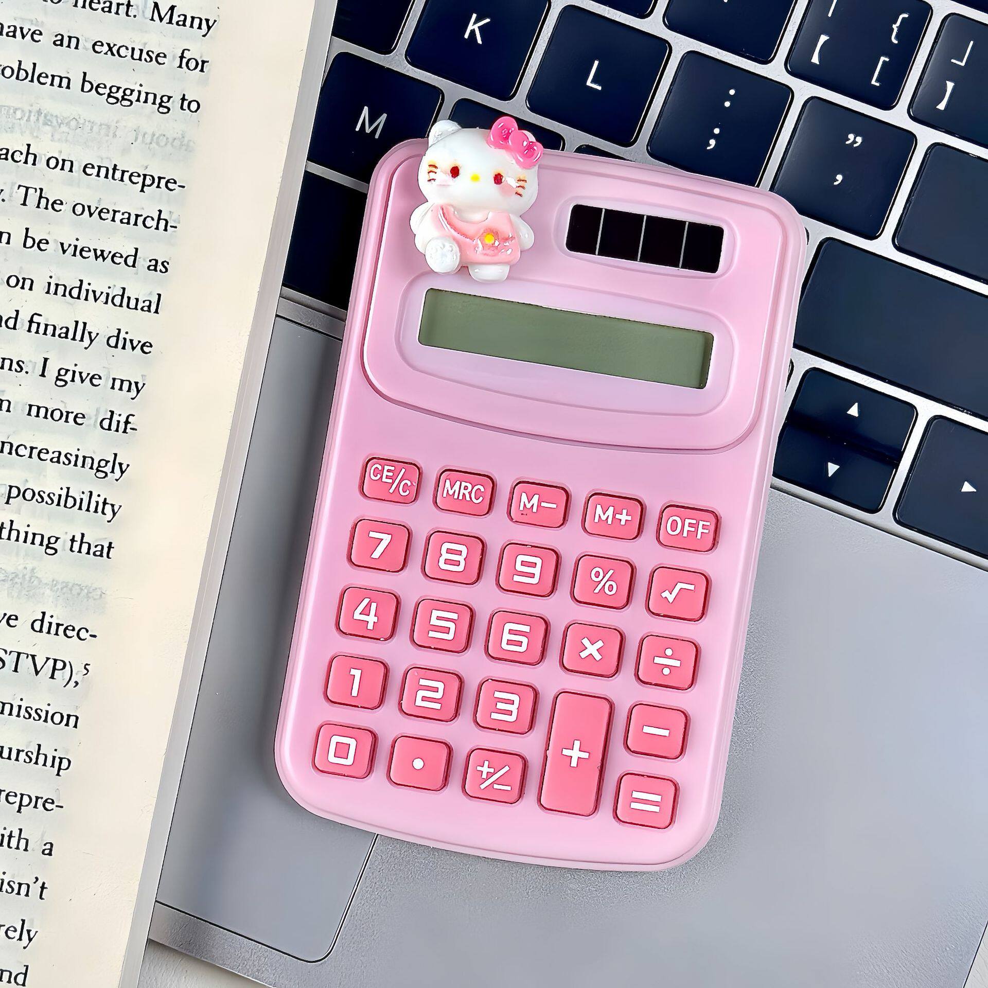 可爱卡通高颜值迷你计算器便携式学生办公小型计算机学习文具批发
