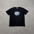 Ls04 black printed sky blue