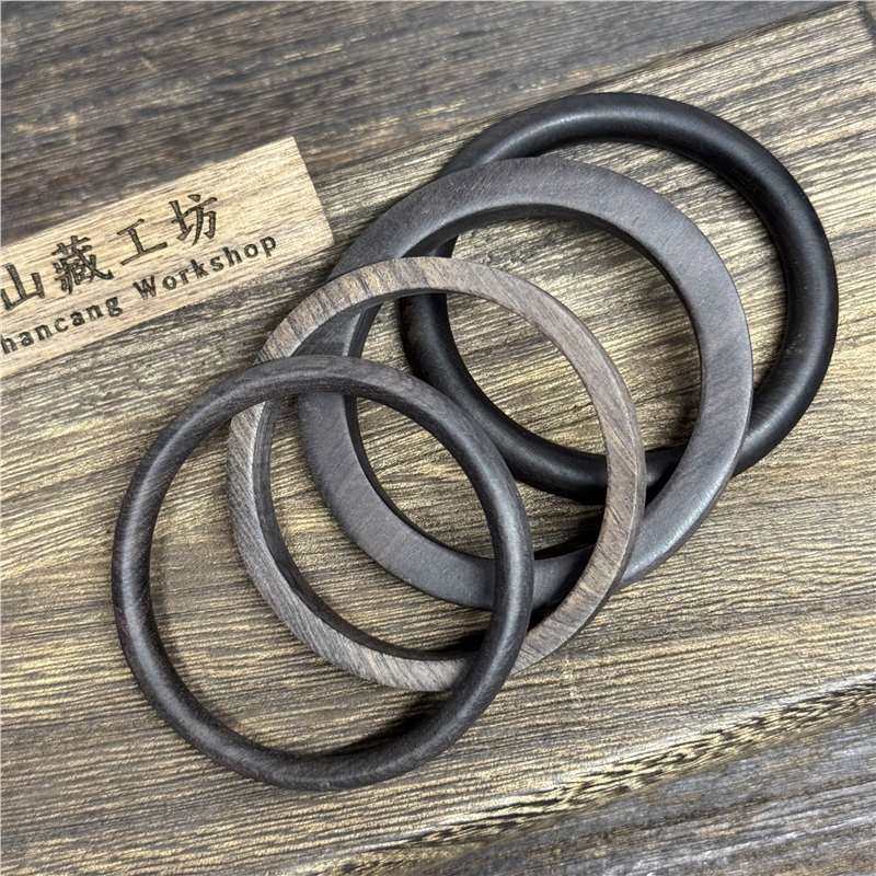 Lacquer-free wax-free lacquer square bracelet wooden thin bracelet female purple sandalwood wood jewelry high-grade retro factory direct sales