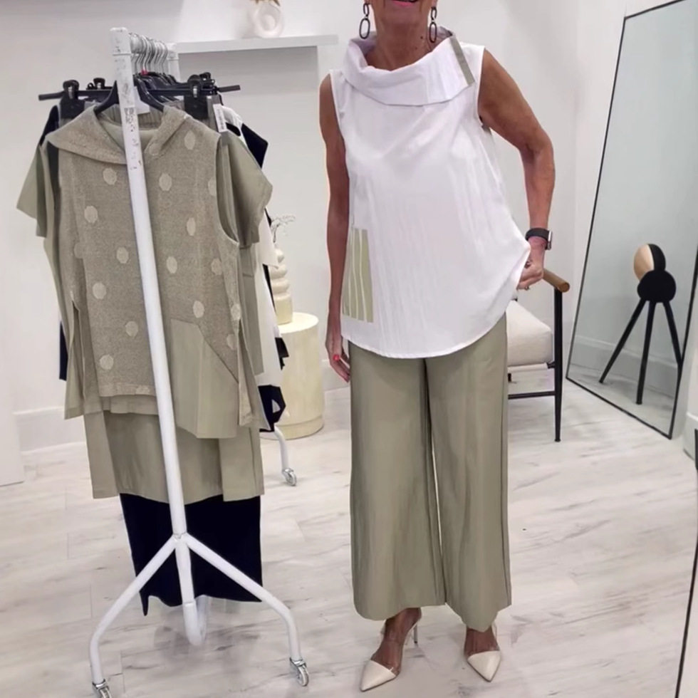 Casual Loose Fit Sleeveless Top and Wide Leg Straight Pants Set Stylish Comfortable Versatile Perfect for Work or