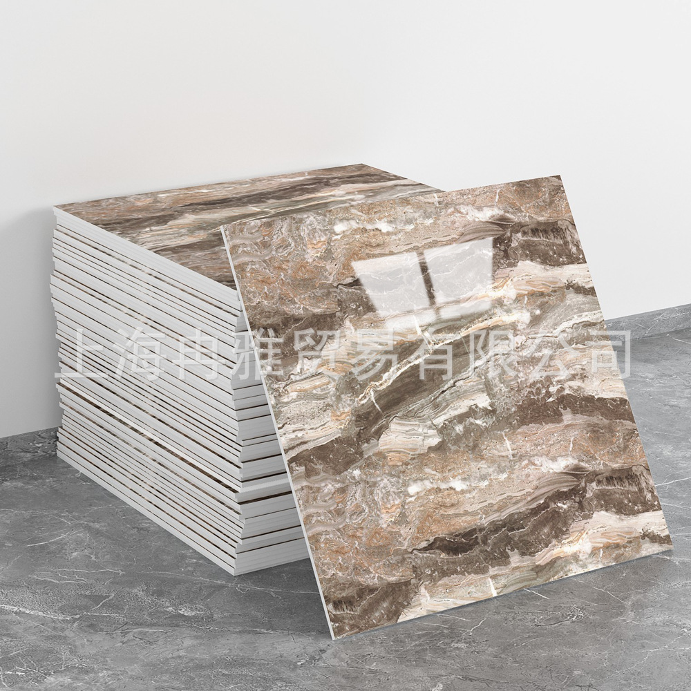 跨境外贸仿大理石鎏金3d墙面翻新装饰贴纸防油防水墙纸自粘瓷砖贴