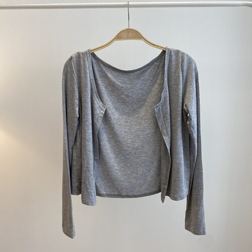 莫代尔棉高弹开衫芭蕾舞披肩短外套现代舞服装百搭空调防晒外搭 - 图1