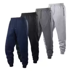 European Size Cross-Border Men's Autumn and Winter Fleece-Lined Cotton-Like Jogger Pants Breathable Fashion Foreign Trade Aliexpress Sweatpants
