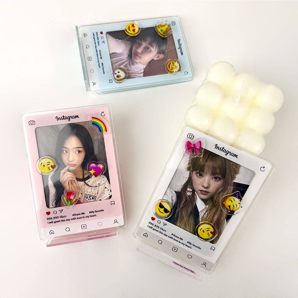Ins Acrylic Small Card Photo Frame 3 Inch Photo Card Star Polaroid Display Frame Decoration Desktop Table