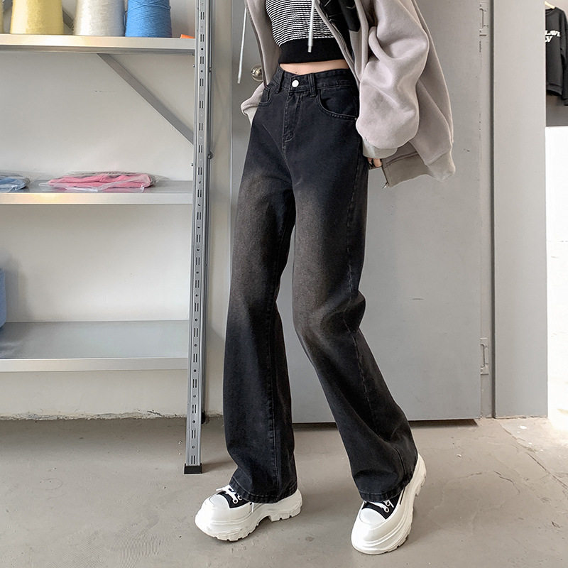 High Waisted Wide Leg Jeans for Women Retro Korean Style Loose Fit Spring Collection Wholesale Available