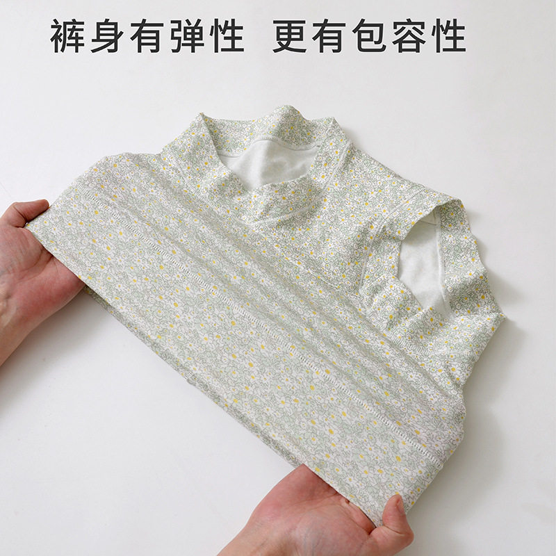 高腰收腹纯棉碎花内裤女7a抑菌加长裆透气无痕收腹女士大码200斤