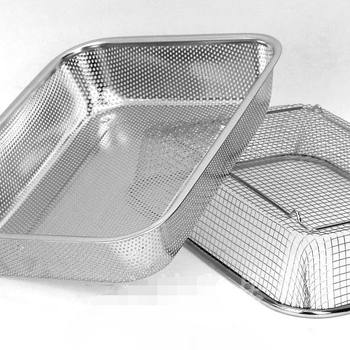 Kitchen Vegetable Washing Basket, Draining Basket, Storage Basket, Stainless Steel Vegetable Basket, Vegetable Washing Basin, Rectangular Fruit Basket, Round Colander