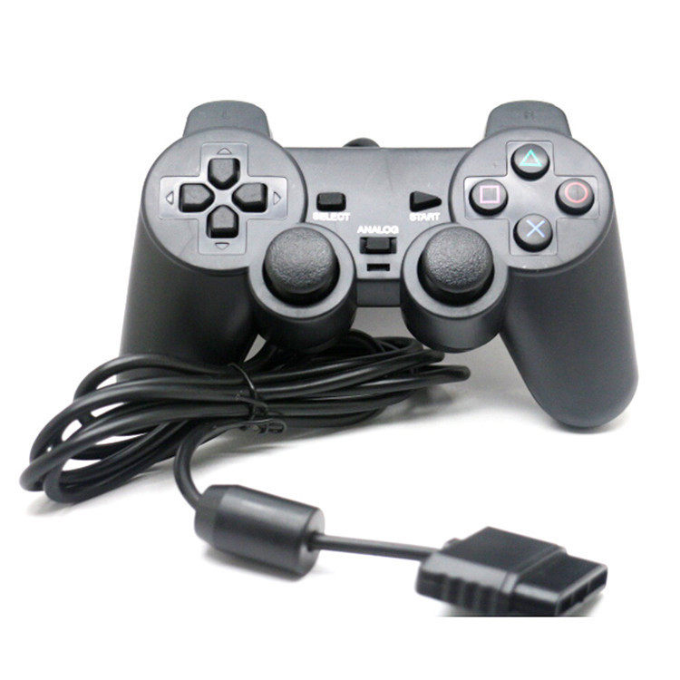 Factory direct supply PS2 vibration gamepad PS2 gamepad wired single vibration P2 wired gamepad