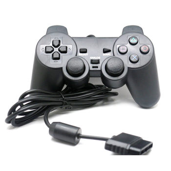 Factory direct supply PS2 vibration gamepad PS2 gamepad wired single vibration P2 wired gamepad