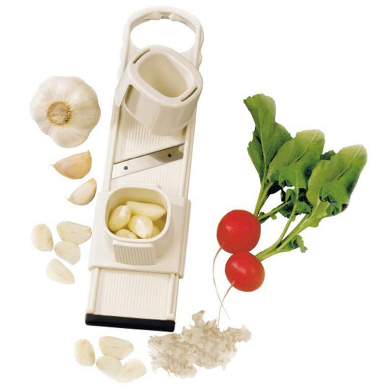 Cross-border Garlic Slicer Cutting Garlic Onion Presser Garlic Planer Pressing Garlic Kitchen Gadget Stainless Steel Planer Knife